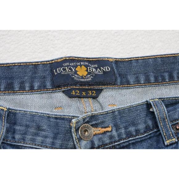 Lucky Brand 329 Classic Straight Premium Italian Denim Jeans Mens Sz 42 x 32 - Picture 6 of 10
